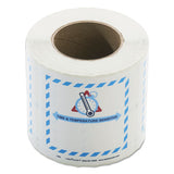 LabelMaster® Shipping And Handling Self-adhesive Labels, Time And Temperature Sensitive, 5.5 X 5, Blue-gray-red-white, 500-roll freeshipping - TVN Wholesale