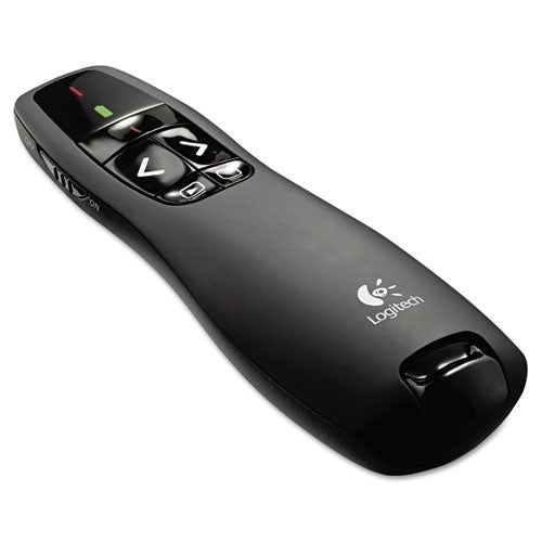 Logitech® R400 Wireless Presentation Remote With Laser Pointer, Class 2, 50 Ft Range, Matte Black freeshipping - TVN Wholesale