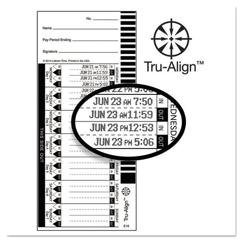 Lathem® Time Time Clock Cards For Lathem Time 1600e, One Side, 4 X 9, 100-pack freeshipping - TVN Wholesale