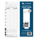 Lathem® Time Time Clock Cards For Lathem Time 700e, One Side, 3.5 X 9, 100-pack freeshipping - TVN Wholesale