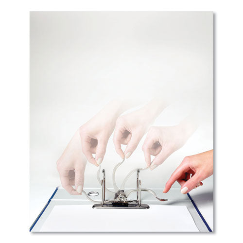 Leitz® European A4 Lever-arch Two-ring Binder, 3" Capacity, 11.7 X 8.27, Black Marble freeshipping - TVN Wholesale