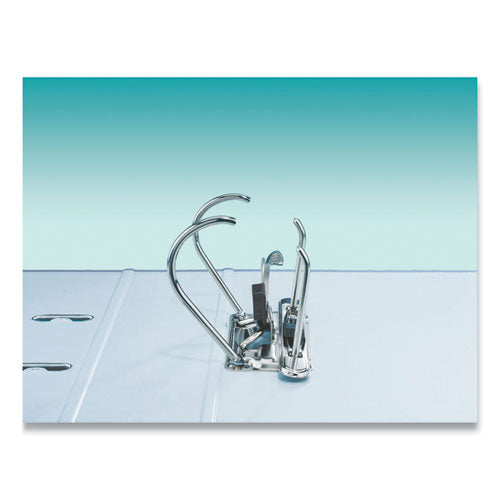 Leitz® European A4 Lever-arch Two-ring Binder, 3" Capacity, 11.7 X 8.27, Black Marble freeshipping - TVN Wholesale