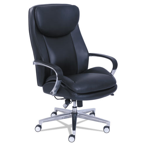 La-Z-Boy® Commercial 2000 High-back Executive Chair, Dynamic Lumbar Support, Supports 300lb, 20" To 23" Seat Height, Black, Silver Base freeshipping - TVN Wholesale