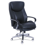 La-Z-Boy® Commercial 2000 High-back Executive Chair, Dynamic Lumbar Support, Supports 300lb, 20" To 23" Seat Height, Black, Silver Base freeshipping - TVN Wholesale