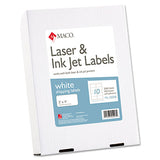 MACO® Cover-all Opaque Laser-inkjet Shipping Labels, Inkjet-laser Printers, 2 X 4, White, 10 Labels-sheet, 250 Sheets-box freeshipping - TVN Wholesale