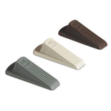 Master Caster® Big Foot Doorstop, No Slip Rubber Wedge, 2.25w X 4.75d X 1.25h, Beige freeshipping - TVN Wholesale