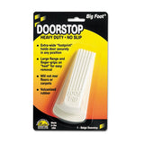 Master Caster® Big Foot Doorstop, No Slip Rubber Wedge, 2.25w X 4.75d X 1.25h, Beige freeshipping - TVN Wholesale