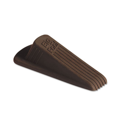 Master Caster® Big Foot Doorstop, No Slip Rubber Wedge, 2.25w X 4.75d X 1.25h, Brown freeshipping - TVN Wholesale