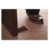Master Caster® Big Foot Doorstop, No Slip Rubber Wedge, 2.25w X 4.75d X 1.25h, Brown freeshipping - TVN Wholesale