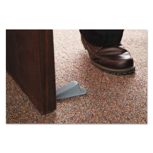 Master Caster® Big Foot Doorstop, No Slip Rubber Wedge, 2.25w X 4.75d X 1.25h, Gray freeshipping - TVN Wholesale