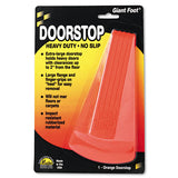 Master Caster® Giant Foot Doorstop, No-slip Rubber Wedge, 3.5w X 6.75d X 2h, Safety Orange freeshipping - TVN Wholesale