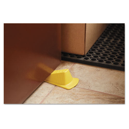 Master Caster® Giant Foot Doorstop, No-slip Rubber Wedge, 3.5w X 6.75d X 2h, Safety Yellow freeshipping - TVN Wholesale
