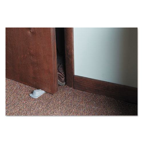 Master Caster® Big Foot Doorstop, No Slip Rubber Wedge, 2.25w X 4.75d X 1.25h, Gray, 2-pack freeshipping - TVN Wholesale