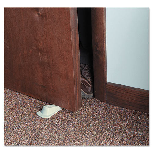 Master Caster® Big Foot Doorstop, No Slip Rubber Wedge, 2.25w X 4.75d X 1.25h, Beige, 2-pack freeshipping - TVN Wholesale