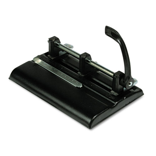Master® 40-sheet High-capacity Lever Action Adjustable Two- To Seven-hole Punch, 9-32" Holes, Black freeshipping - TVN Wholesale