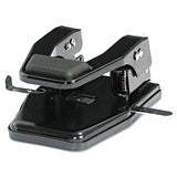 Master® 40-sheet Heavy-duty High-capacity Two-hole Punch, 9-32" Holes, Padded Handle, Black freeshipping - TVN Wholesale
