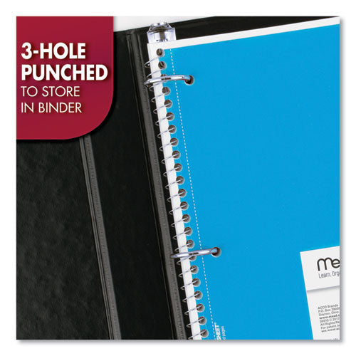 Mead® Spiral Notebook, 3-hole Punched, 1 Subject, Wide-legal Rule, Randomly Assorted Covers, 10.5 X 7.5, 70 Sheets freeshipping - TVN Wholesale
