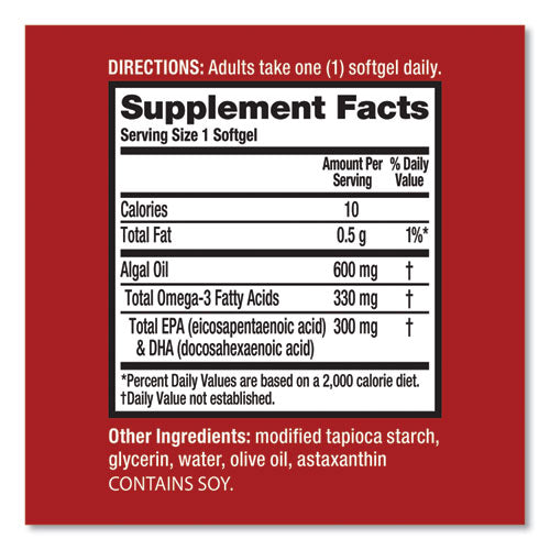 MegaRed® Advanced Omega-3 Algae Oil, 50 Count freeshipping - TVN Wholesale