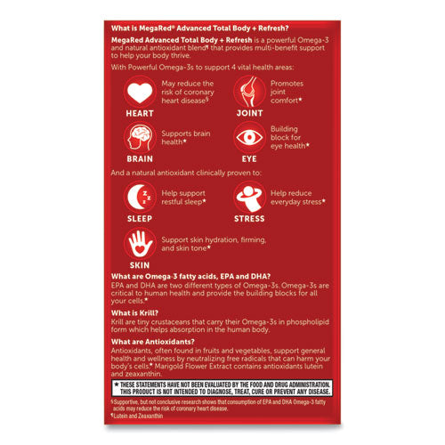 MegaRed® Advanced Total Body Refresh Omega, 65 Count freeshipping - TVN Wholesale
