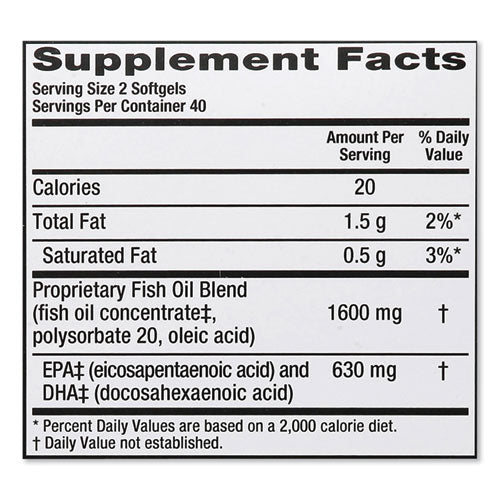 MegaRed® Advanced Triple Absorption Omega-3 Softgel, 80 Count freeshipping - TVN Wholesale