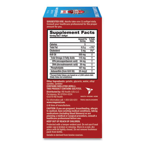 MegaRed® Extra Strength Omega-3 Krill Oil Softgel, 80 Softgels freeshipping - TVN Wholesale