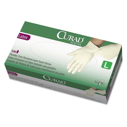 Curad® Latex Exam Gloves, Powder-free, Large, 100-box freeshipping - TVN Wholesale
