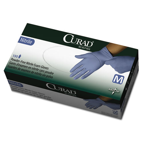 Curad® Nitrile Exam Glove, Powder-free, Medium, 150-box freeshipping - TVN Wholesale