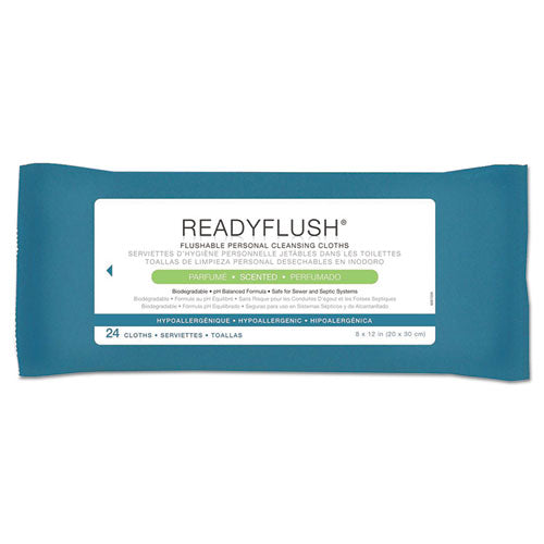 Medline Readyflush Biodegradable Flushable Wipes, 8 X 12, 24-pack freeshipping - TVN Wholesale