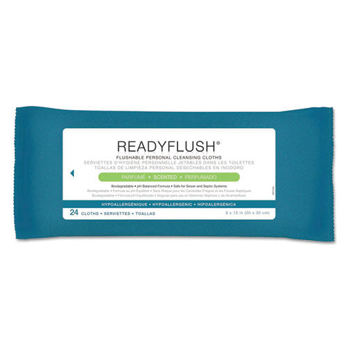 Medline Readyflush Biodegradable Flushable Wipes, 8 X 12, 24-pack, 24 Pack-carton freeshipping - TVN Wholesale