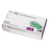 Medline Professional Nitrile Exam Gloves With Aloe, Large, Green, 100-box freeshipping - TVN Wholesale