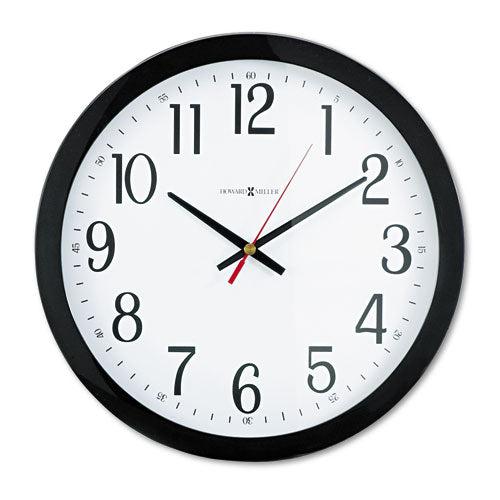 Howard Miller® Gallery Wall Clock, 16" Overall Diameter, Black Case, 1 Aa (sold Separately) freeshipping - TVN Wholesale