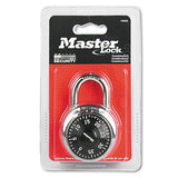 Master Lock® Combination Lock, Stainless Steel, 1 7-8" Wide, Black Dial freeshipping - TVN Wholesale