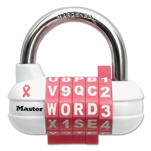 Master Lock® Password Plus Combination Lock, Hardened Steel Shackle, 2 1-2" Wide, Silver freeshipping - TVN Wholesale