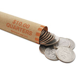 MMF Industries™ Nested Preformed Coin Wrappers, Pennies, $.50, Red, 1000 Wrappers-box freeshipping - TVN Wholesale