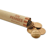 MMF Industries™ Nested Preformed Coin Wrappers, Pennies, $.50, Red, 1000 Wrappers-box freeshipping - TVN Wholesale