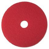 3M™ Low-speed Buffer Floor Pads 5100, 15" Diameter, Red, 5-carton freeshipping - TVN Wholesale