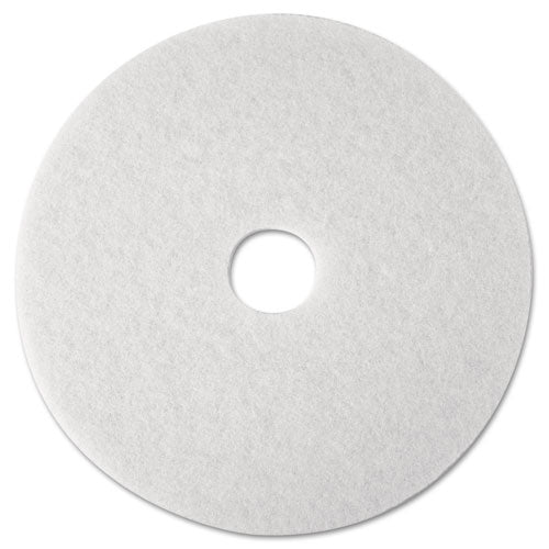 3M™ Low-speed Super Polishing Floor Pads 4100, 12" Diameter, White, 5-carton freeshipping - TVN Wholesale