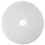 3M™ Low-speed Super Polishing Floor Pads 4100, 12" Diameter, White, 5-carton freeshipping - TVN Wholesale