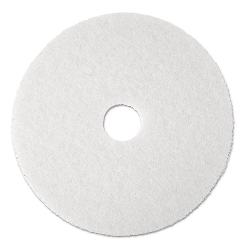 3M™ Low-speed Super Polishing Floor Pads 4100, 13" Diameter, White, 5-carton freeshipping - TVN Wholesale