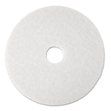 3M™ Low-speed Super Polishing Floor Pads 4100, 13" Diameter, White, 5-carton freeshipping - TVN Wholesale