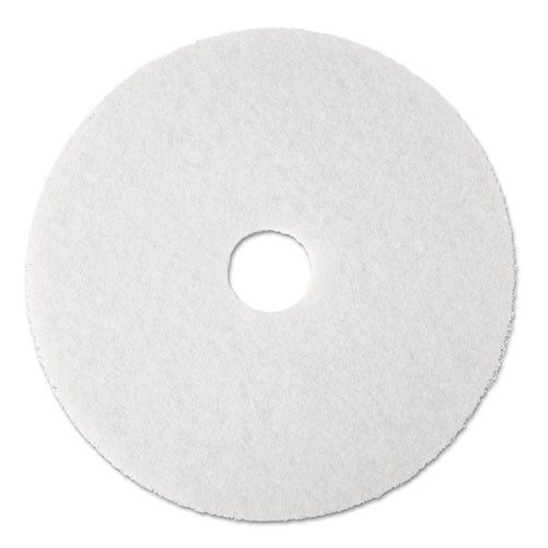 3M™ Low-speed Super Polishing Floor Pads 4100, 17" Diameter, White, 5-carton freeshipping - TVN Wholesale