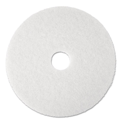 3M™ Low-speed Super Polishing Floor Pads 4100, 19" Diameter, White, 5-carton freeshipping - TVN Wholesale