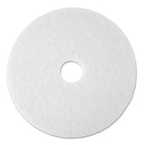 3M™ Low-speed Super Polishing Floor Pads 4100, 19" Diameter, White, 5-carton freeshipping - TVN Wholesale