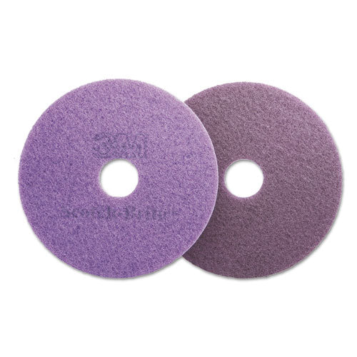 Scotch-Brite™ Diamond Floor Pads, 16" Diameter, Purple, 5-carton freeshipping - TVN Wholesale