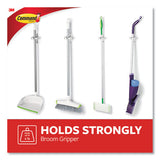 Command™ Broom Gripper, 3.12w X 1.85d X 3.34h, White-gray, 2 Grippers-4 Strips freeshipping - TVN Wholesale