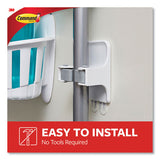 Command™ Broom Gripper, 3.12w X 1.85d X 3.34h, White-gray, 2 Grippers-4 Strips freeshipping - TVN Wholesale