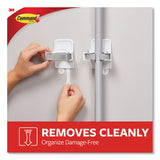 Command™ Broom Gripper, 3.12w X 1.85d X 3.34h, White-gray, 2 Grippers-4 Strips freeshipping - TVN Wholesale