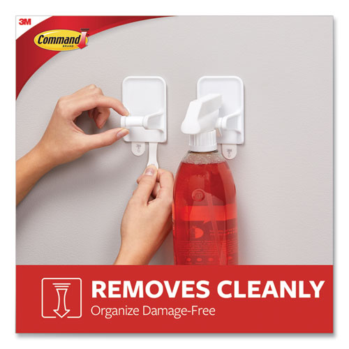 Command™ Spray Bottle Holder, 2.34 X 1.69 X 3.34, White, 2 Hangers-4 Strips-pack freeshipping - TVN Wholesale
