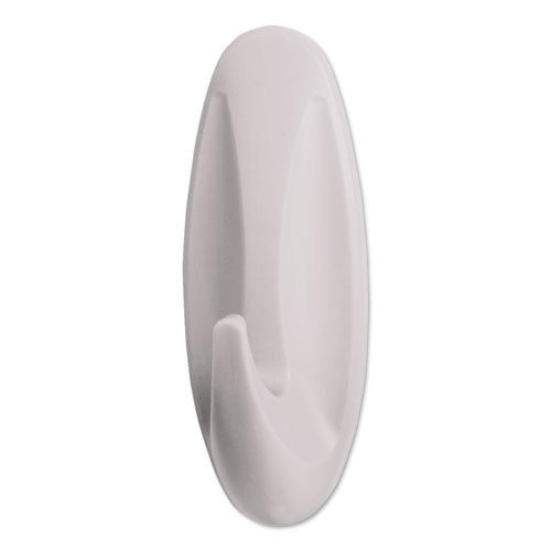 Command™ General Purpose Designer Hooks, Medium, 3 Lb Cap, White, 2 Hooks And 4 Strips-pack freeshipping - TVN Wholesale
