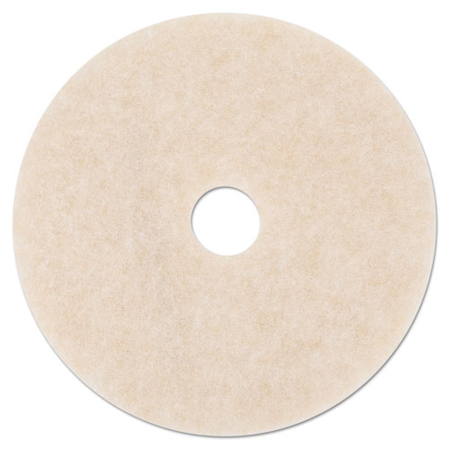 3M™ Ultra High-speed Topline Floor Burnishing Pads 3200, 20" Diameter, White-amber, 5-carton freeshipping - TVN Wholesale